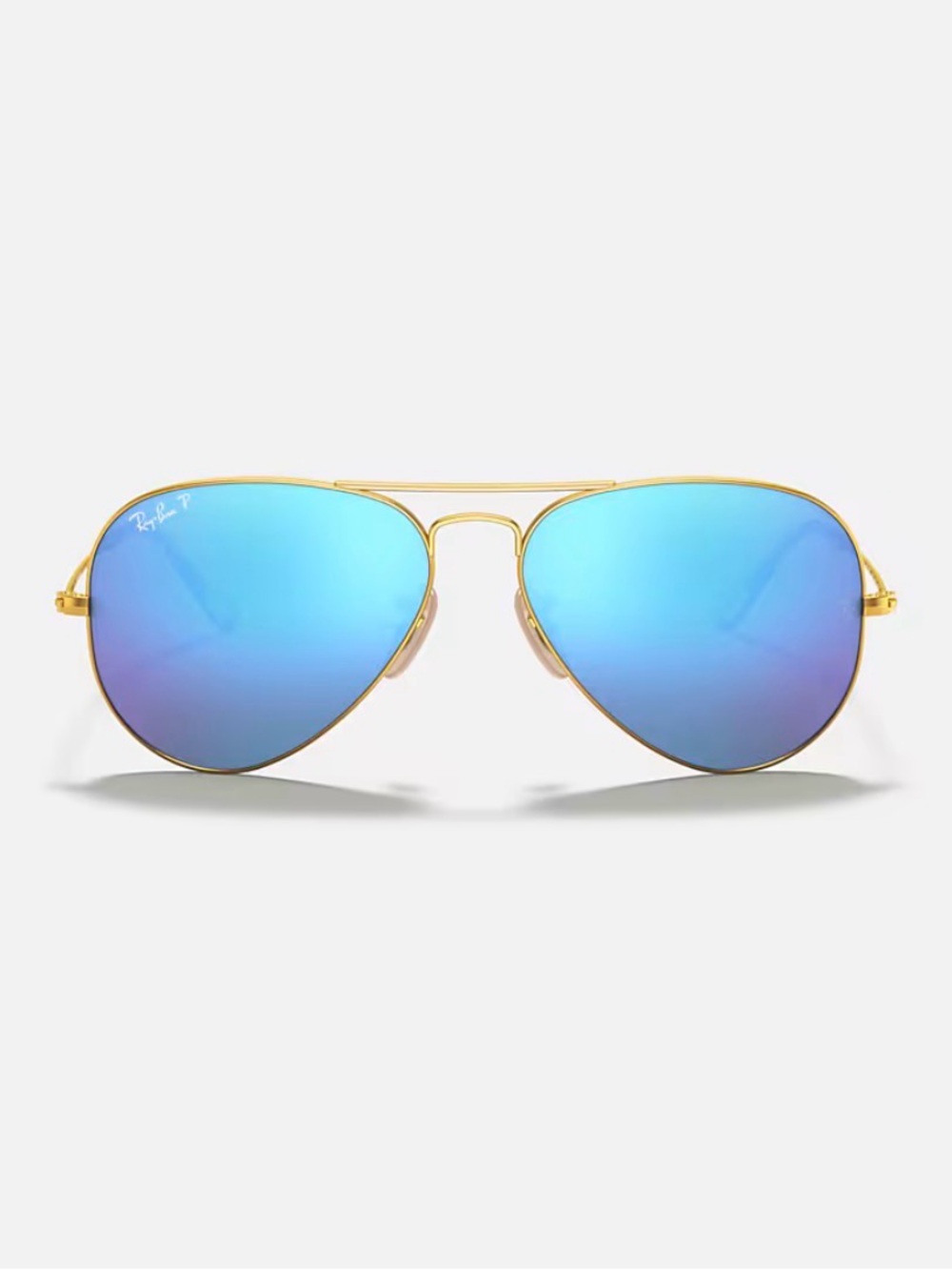 Ray-Ban polarized AVIATOR FLASH LENSES mirrored blue lenses